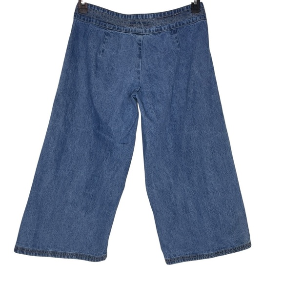 Y2K Vintage 90s "No Fuze" denim Capri 90s low waist Grunge Hippy Sz 7/8 - Picture 2 of 8